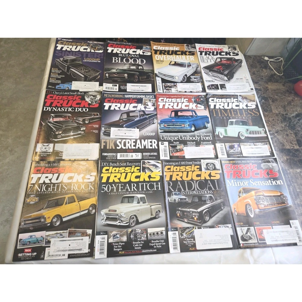 Lot of 12 Classic Truck Magazines Custom Trucks Hot Rods